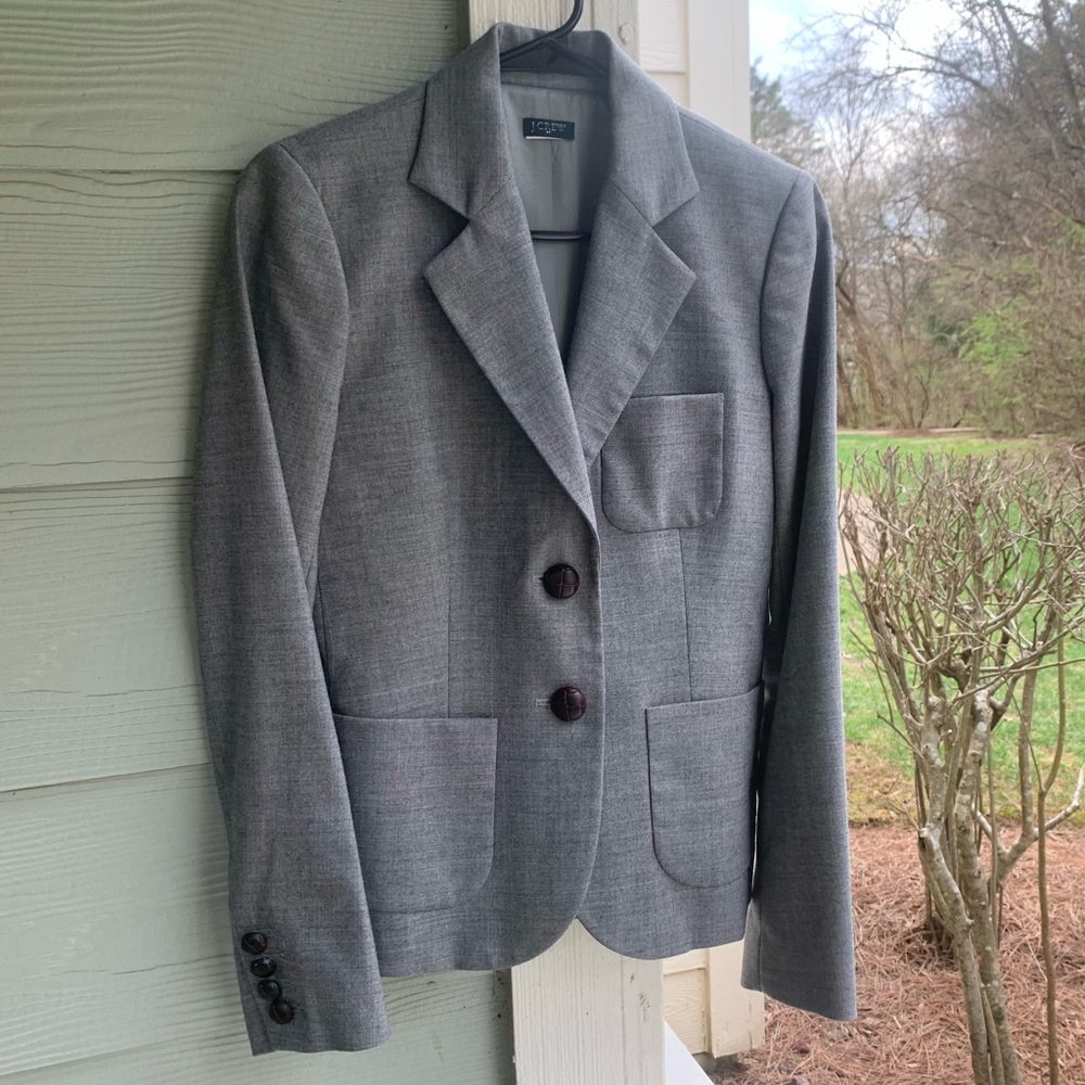 COPY - Women's J Crew Blazer Gray XS Extra Small